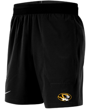 Mizzou Tigers Nike® 2023 Sideline Player Oval Tiger Head Black Shorts
