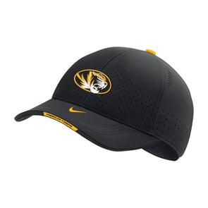 Mizzou Tigers Nike® 2023 Sideline Oval Tiger Head Stretch Fit Black Hat