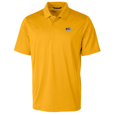 Mizzou Tigers Cutter And Buck Prospect Embroidered Tiger Head Gold Polo