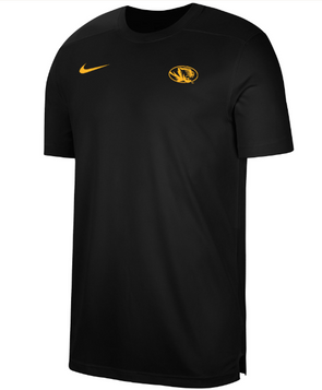 Mizzou Tigers Nike® 2023 Coaches Oval Tiger Head Black T-Shirt