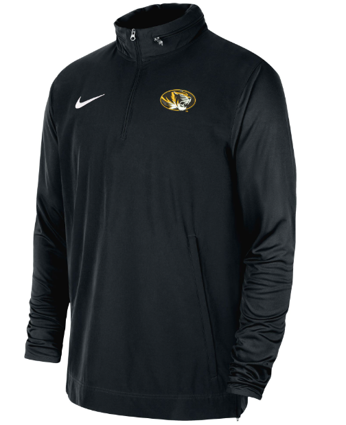 Mizzou Tigers Nike® 2023 Lightweight Oval Tiger Head Coaches Black Jacket