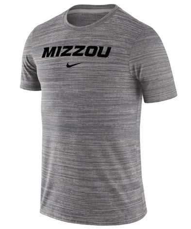 Mizzou Tigers Nike® 2023 Dri-Fit Velocity Team Issue Mizzou Grey T-Shirt