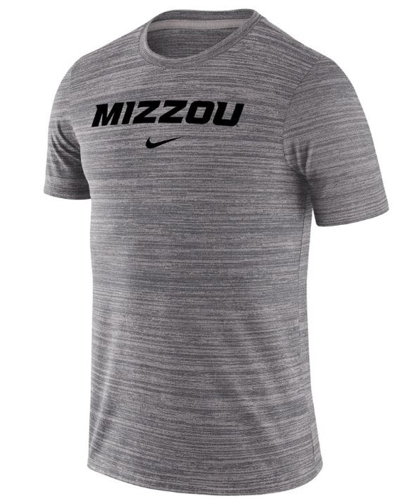 Mizzou Tigers Nike® 2023 Dri-Fit Velocity Team Issue Mizzou Grey T-Shirt