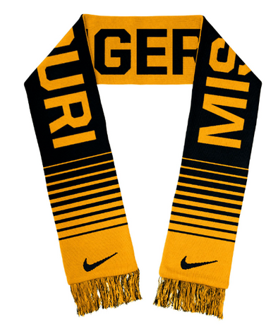 Mizzou Tigers Nike® 2023 Missouri Tigers Reversible Black and Gold Scarf