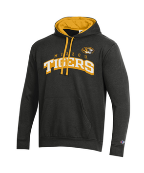 Mizzou Tigers Champion® Oval Tiger Head Black Hoodie