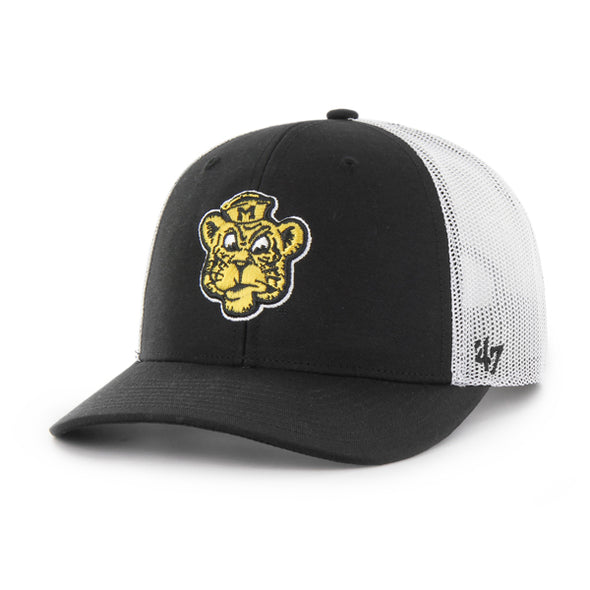 Mizzou Tigers Vault Beanie Tiger Trucker Black and White Hat