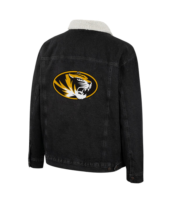 Mizzou Tigers Colosseum Wrangler Sherpa Lined Denim Jacket