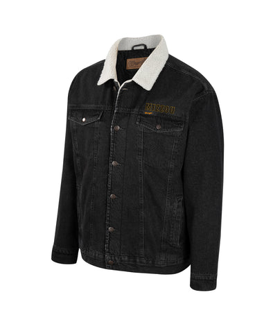 Mizzou Tigers Colosseum Wrangler Sherpa Lined Denim Jacket