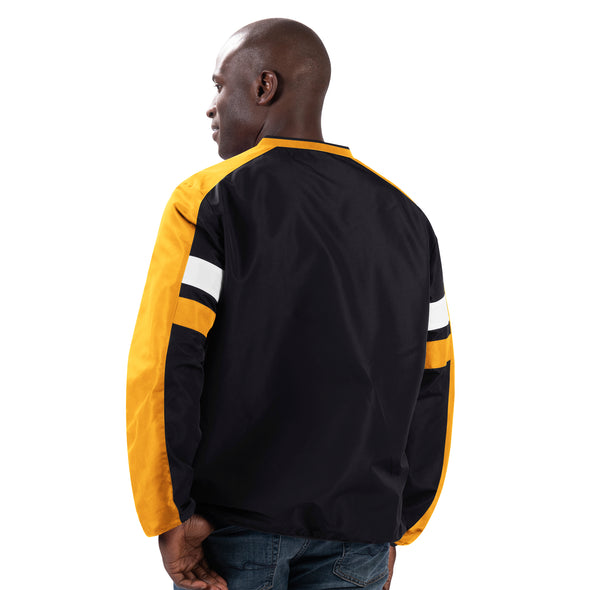 Mizzou Tigers Windshirt V-Neck Black and Gold Pullover Jacket