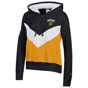 Mizzou Tigers Champion® Juniors Vault Paw Logo Black and Gold Hoodie