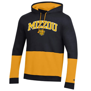 Mizzou Tigers Champion® Big Stripe Vault Beanie Tiger Black and Gold Hoodie
