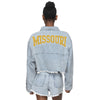Mizzou Tigers Juniors Tiger Head Short Denim Jacket