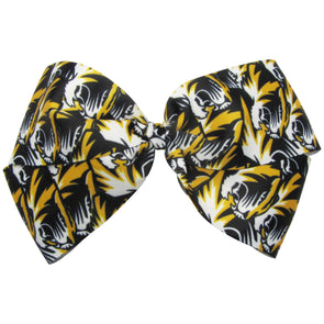 Mizzou Tigers Tiger Head All Over Print Hair Bow