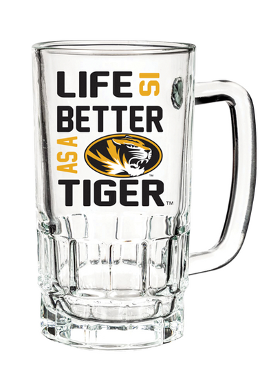 Mizzou Tigers Life Is Better As A Tiger Glass with Box