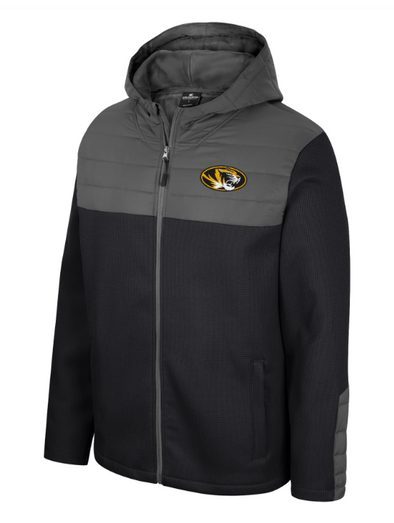 Mizzou Tigers Colosseum Full Zip Oval Tiger Head Storm Jacket