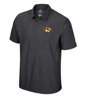 Mizzou Tigers Colosseum Oval Tiger Head Skynet Black Polo