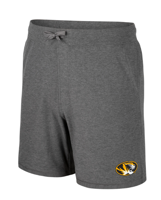 Mizzou Tigers Colosseum Skynet Oval Tiger Head Grey Shorts