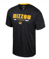 Mizzou Tigers Colosseum Marled Tiger Head Black T-Shirt