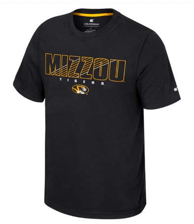 Mizzou Tigers Colosseum Resistance Tiger Head Black T-Shirt
