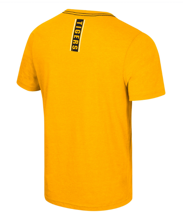 Mizzou Tigers Colosseum No Problemo Tiger Head Gold T-Shirt