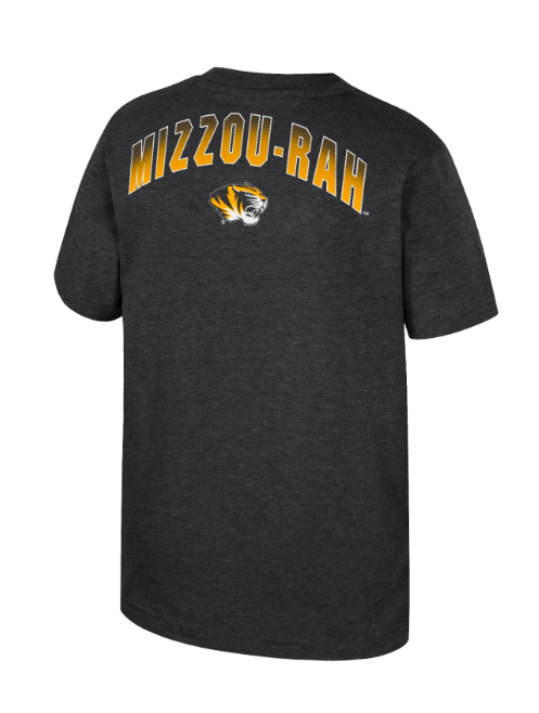 Mizzou Tigers Colosseum Youth Oval Tiger Head Black T-Shirt