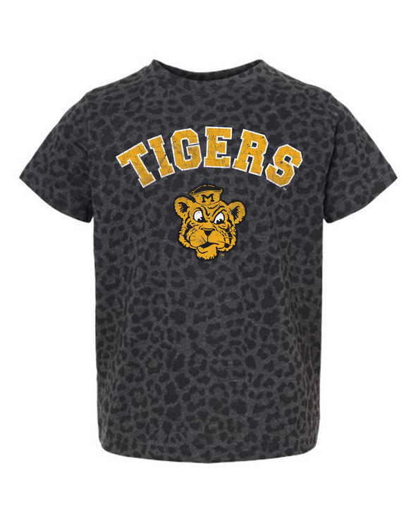 Mizzou Tigers Gameday Couture Youth Leopard Print Beanie Tiger Black T-Shirt