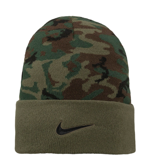 Mizzou Tigers Nike 2023 Camo Oval Tiger Head Patch Knit Beanie Tiger Team Store