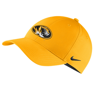 Mizzou Tigers Nike® 2023 Adjustable Oval Tiger Head Gold Hat