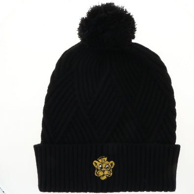 Mizzou Tigers Vault Beanie Tiger Black Beanie with Pom