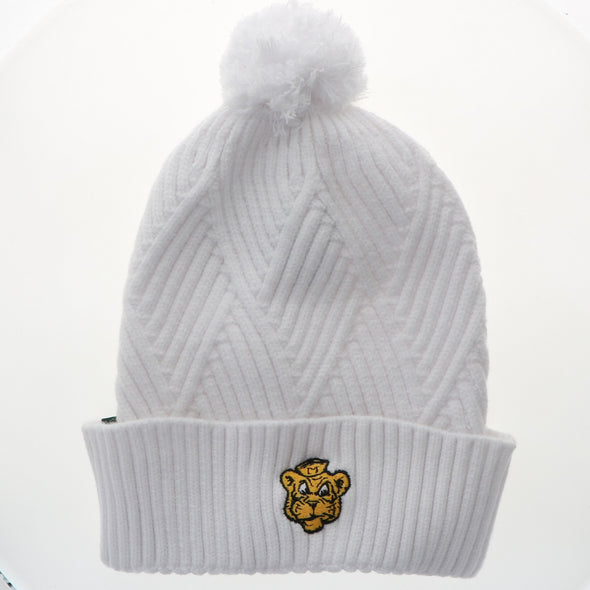 Mizzou Tigers Vault Beanie Tiger White Beanie with Pom