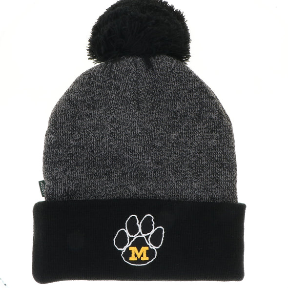 Mizzou Tigers Vault Paw Logo Black Knit Beanie