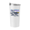 Mizzou Tigers Lake Life Powder-coated Lake Horizon White Tumbler