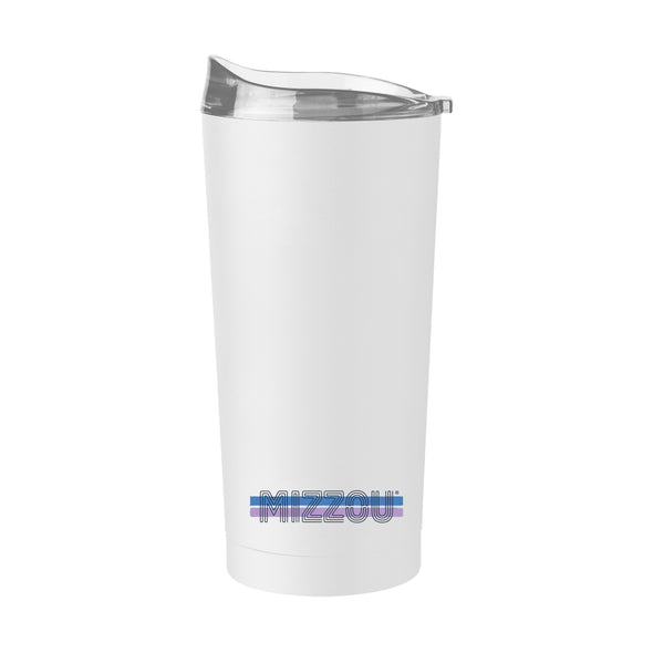 Mizzou Tigers Lake Life Powder-coated Lake Horizon White Tumbler