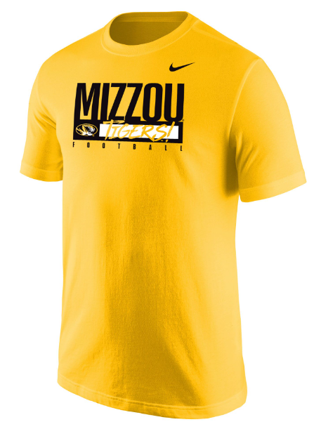 Mizzou Tigers Nike® 2023 Football Gold T-Shirt