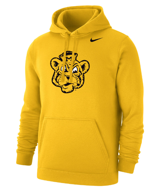 Mizzou Tigers Nike® 2023 Vault Beanie Tiger Logo Gold Hoodie