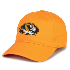 Mizzou Tigers Oval Tiger Head Gold Adjustable Hat