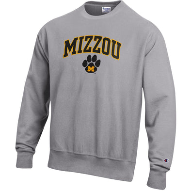 Mizzou Tigers Champion® Vault Paw Logo Grey Sweatshirt
