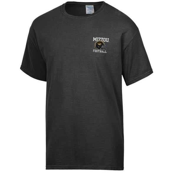 Mizzou Tigers Comfort Wash Gameday Football Field Black T-Shirt