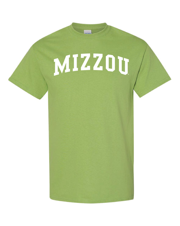 Mizzou Short Sleeve Kiwi Green Crew Neck T-Shirt