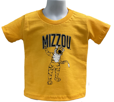 Mizzou Tigers Toddler Truman Tail Swing Gold T-Shirt