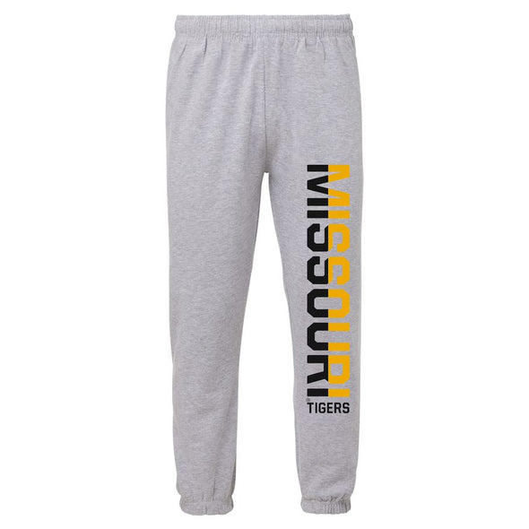 Mizzou Tigers MV Sport Missouri Leg Print Grey Sweatpants