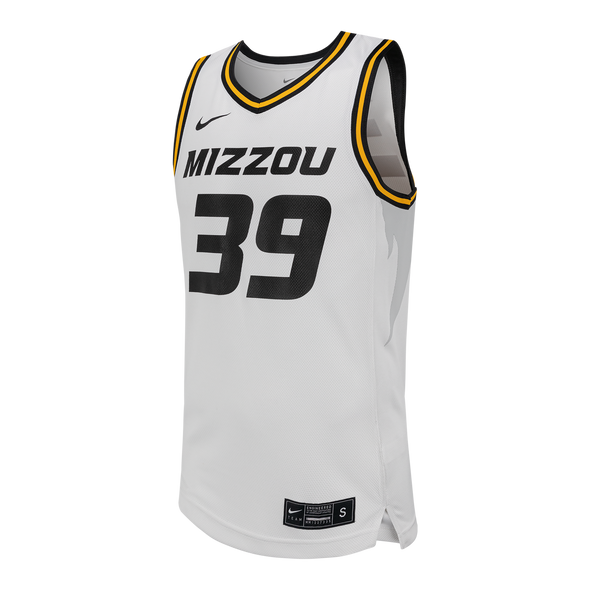 Mizzou #39 Nike® White Replica Basketball Jersey