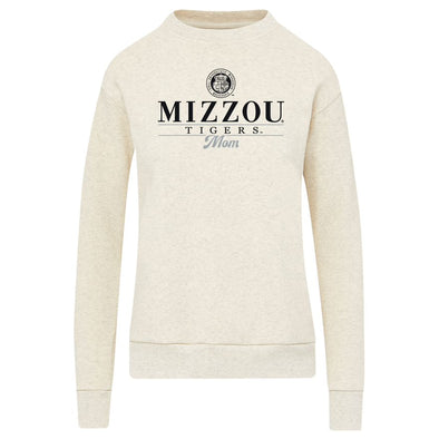 Mizzou Tigers Mom Cloud Fleece Cream Missouri Seal Sweatshirt