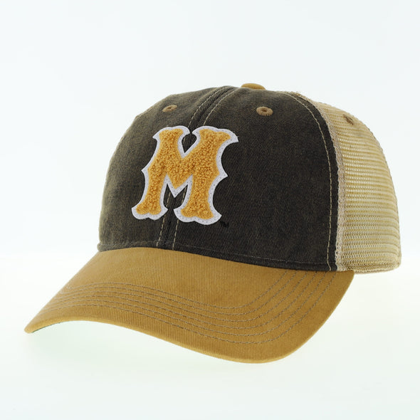 Mizzou Tigers Trucker Adjustable Chenille Vault Scalloped M Black and Gold Hat