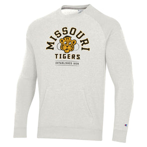Mizzou Tigers Champion® Triumph Beanie Tiger Crew Tan Sweatshirt