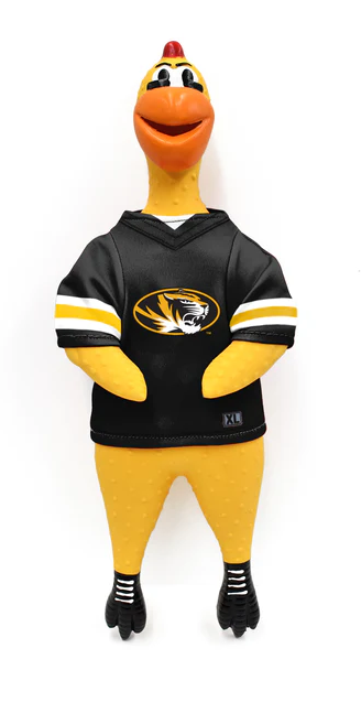 Mizzou Tigers Rubber Chicken Pet Toy