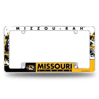 Ohio University License Plate Frame with Paw Prints