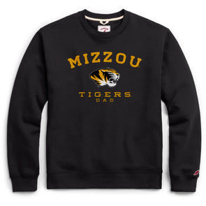 Mizzou Tigers Tiger Head Dad Black Sweatshirt