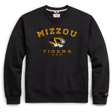 Mizzou Tigers Legacy Tiger Head Dad Black Sweatshirt