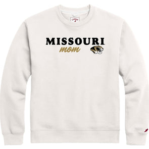 Mizzou Tigers Legacy Missouri Tiger Head Mom White Sweatshirt